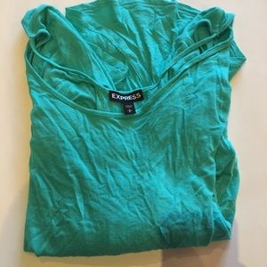 Bluish green T-shirt, flowy, size small